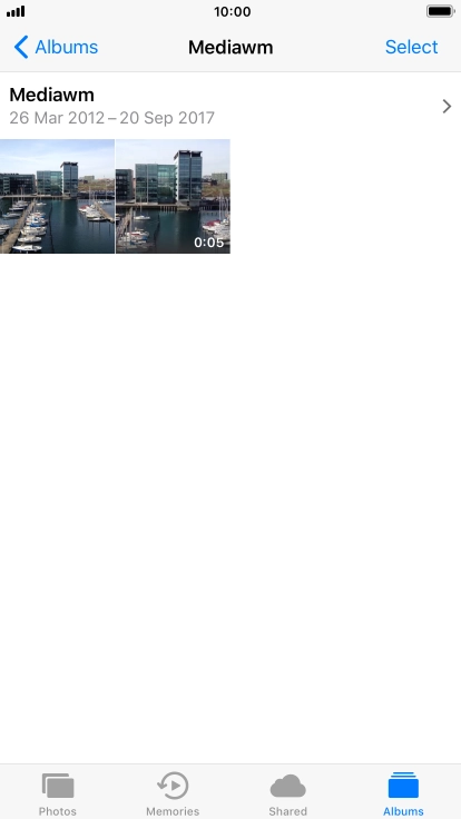 Hard press and hold the required picture until a pop-up menu is displayed.