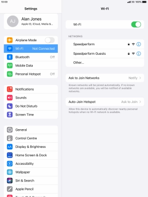 Press the required Wi-Fi network and key in the password for the Wi-Fi network. Press the required Wi-Fi network and key in the password for the Wi-Fi network.