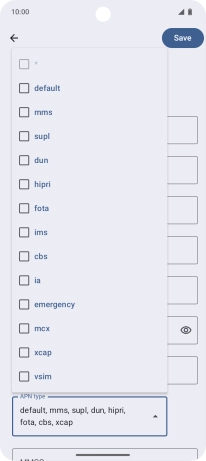 Press the required setting. Press the required setting.