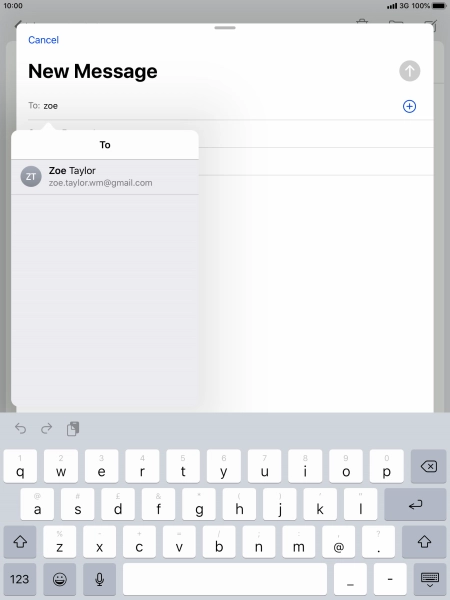 Press the required contact. Press the required contact.