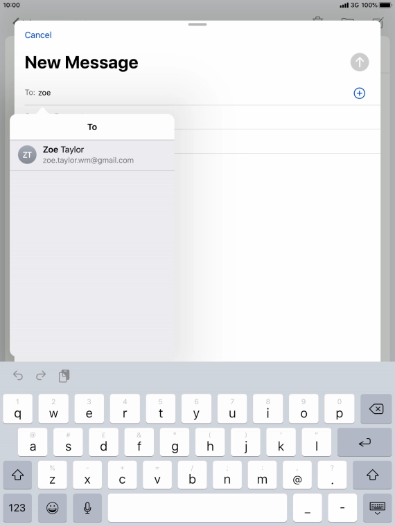 Press the required contact. Press the required contact.