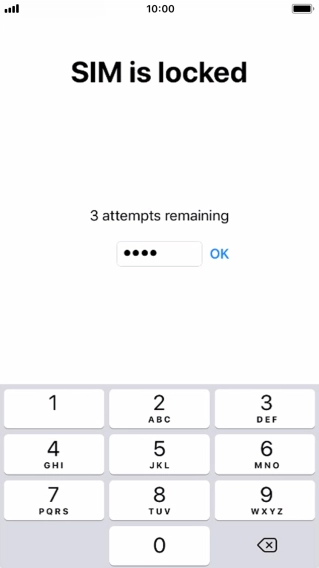 If your SIM is locked, key in your PIN and press OK.