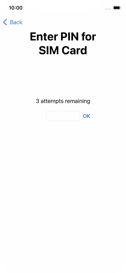 If your SIM is locked, key in your PIN and press OK.