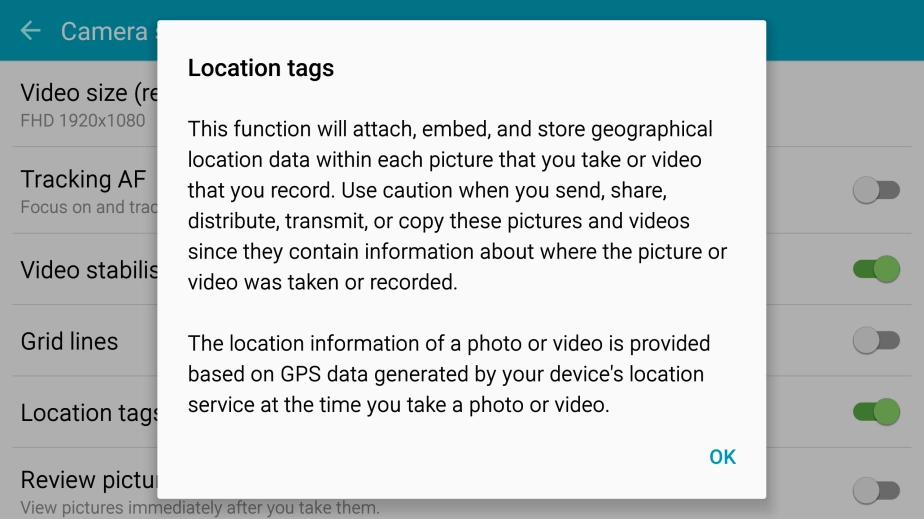 If you turn on the function, press OK.