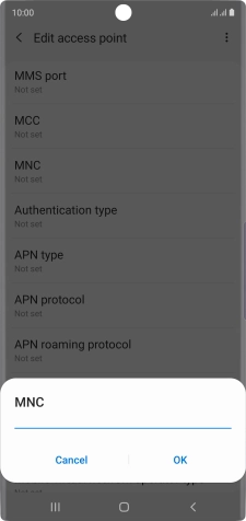 Key in 03 and press OK.