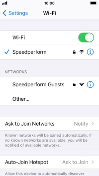 Press the Home key to return to the home screen.