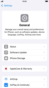 Press Software Update. If a new software version is available, it's displayed. Follow the instructions on the screen to update the phone software.