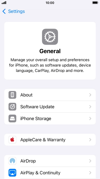 Press Software Update. If a new software version is available, it's displayed. Follow the instructions on the screen to update the phone software.