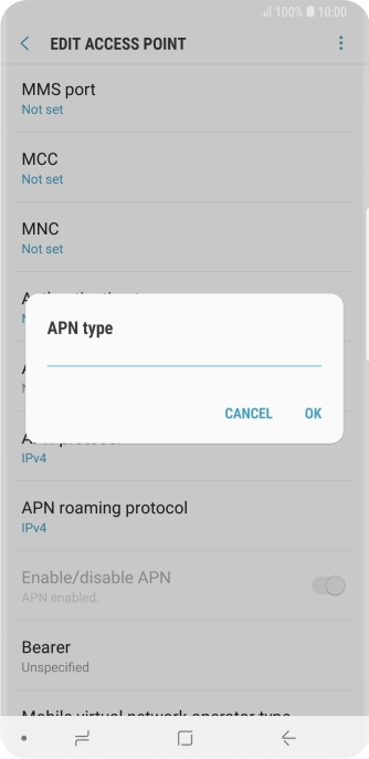 Key in mms and press OK. Key in mms and press OK.