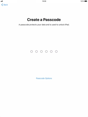 Press Passcode Options. Press Passcode Options.