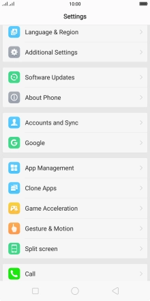 Press Software Updates. If a new software version is available, it's displayed. Follow the instructions on the screen to update the phone software.