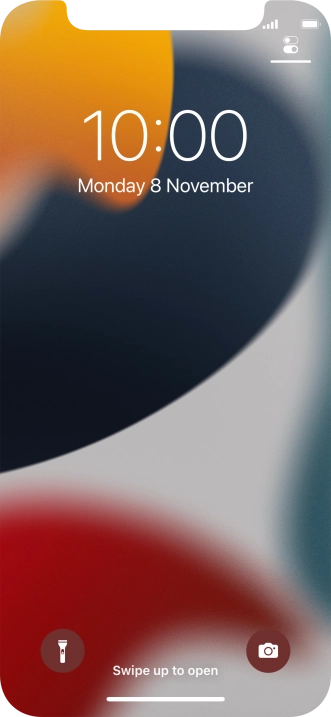 Slide your finger upwards starting from the bottom of the screen.