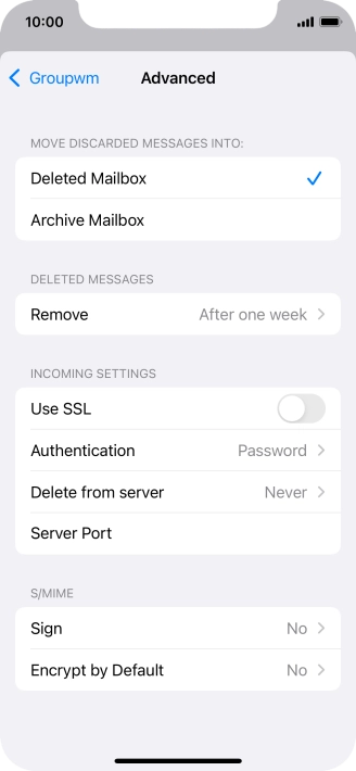 Press Authentication.