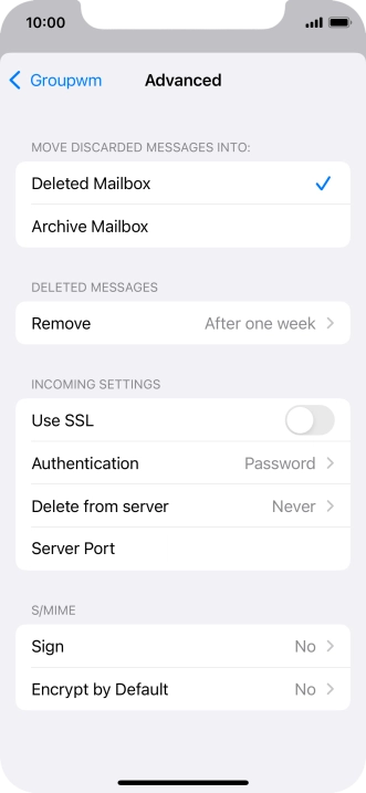 Press Authentication.