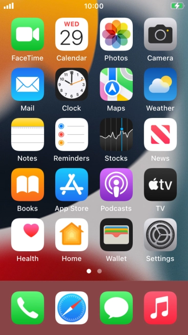 When the battery charging icon is displayed, the battery is charging.