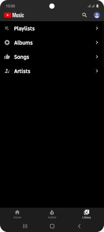 Press the required category.