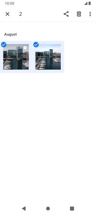 Press the share icon.