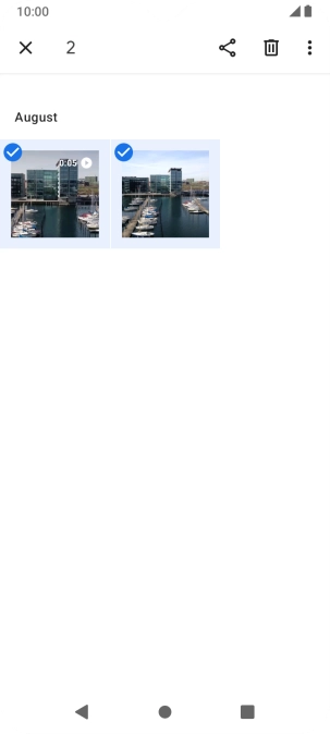 Press the share icon.