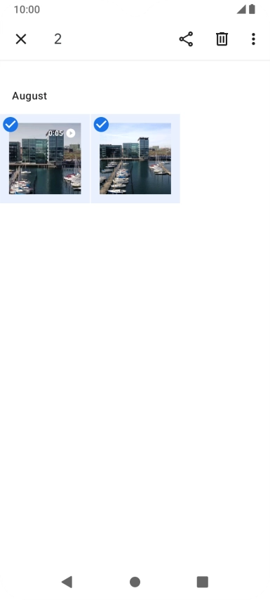 Press the share icon.