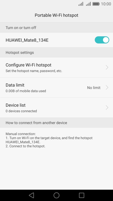 Press the Home key to return to the home screen.