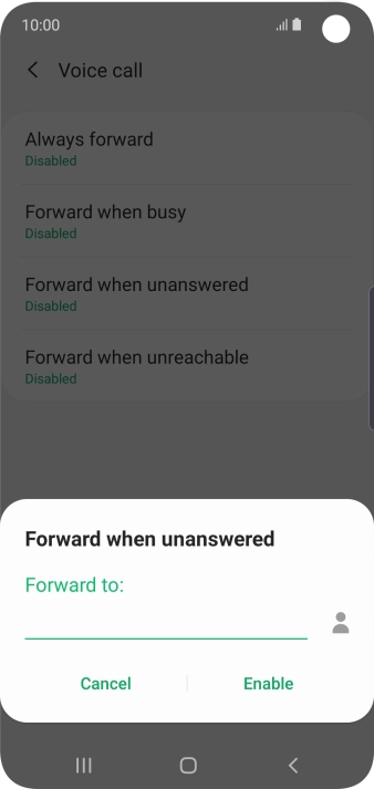Key in +61414121121 and press Enable.