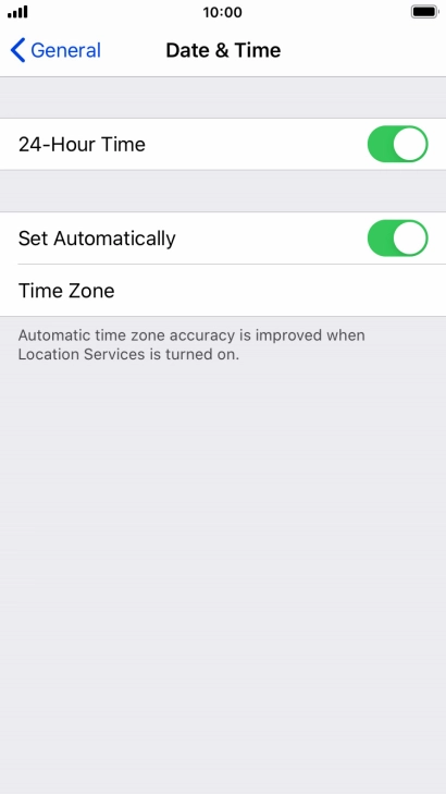 Press the Home key to return to the home screen.