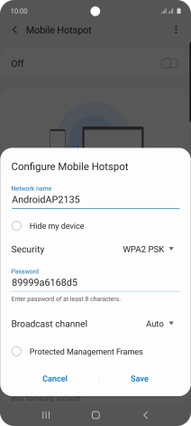 Press the field below 