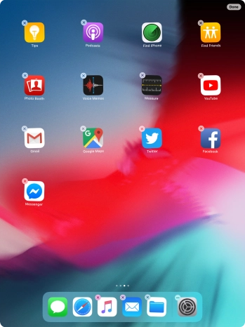 Press the delete icon.