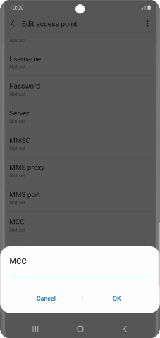 Key in 505 and press OK.