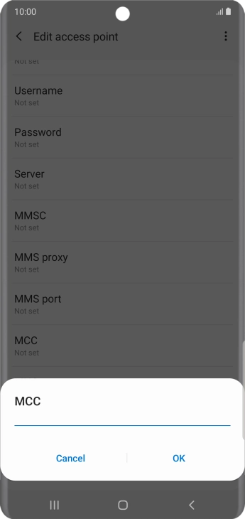 Key in 505 and press OK.