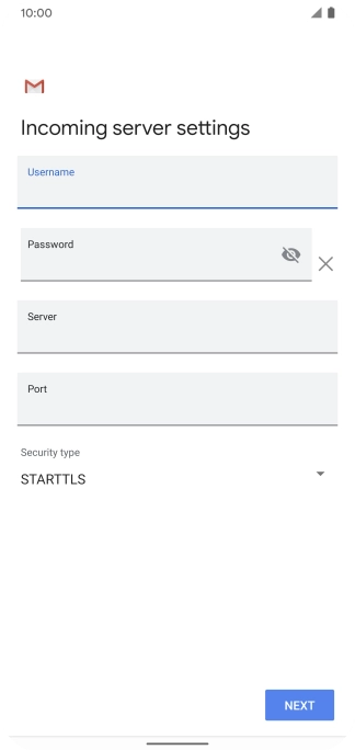 Press the field below 