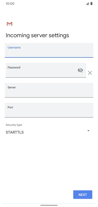 Press the field below 