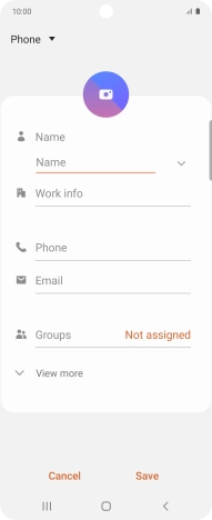 Press the address book drop down list.