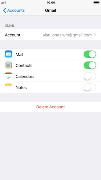 Press the Home key to return to the home screen.