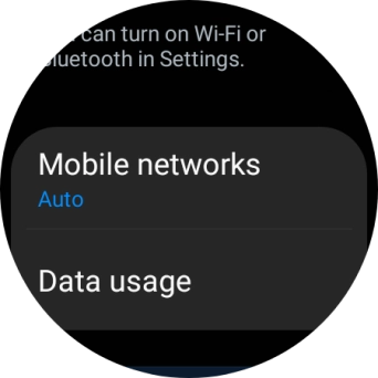 Press Mobile networks.