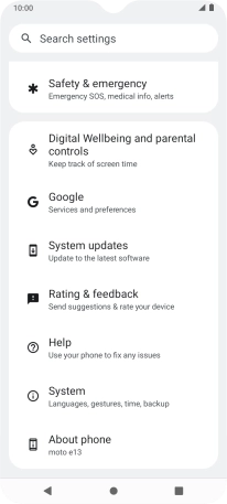 Press System updates.