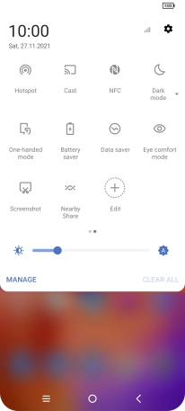 Press Battery saver to turn on the function. Press Battery saver to turn on the function.