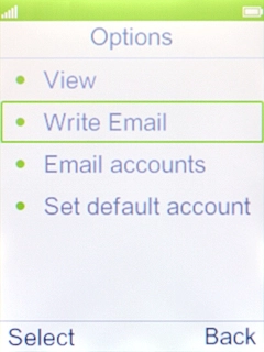 Select Write Email. Select Write Email.