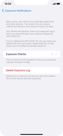 Press Delete Exposure Log.