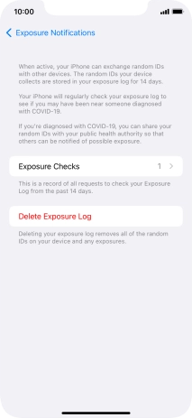 Press Delete Exposure Log.