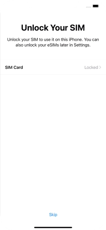 Press SIM Card.