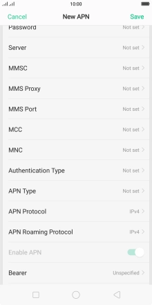 Press Authentication Type.