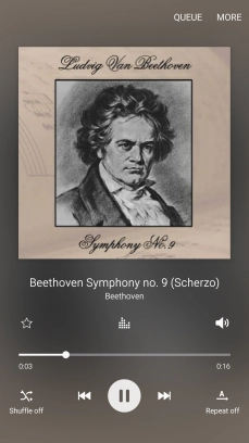 Press arrow right to go to the next audio file.