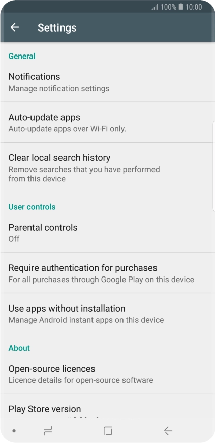 Press Auto-update apps. Press Auto-update apps.