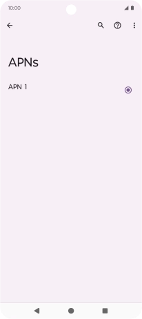 Press the menu icon.