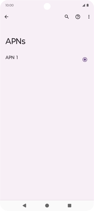 Press the menu icon.