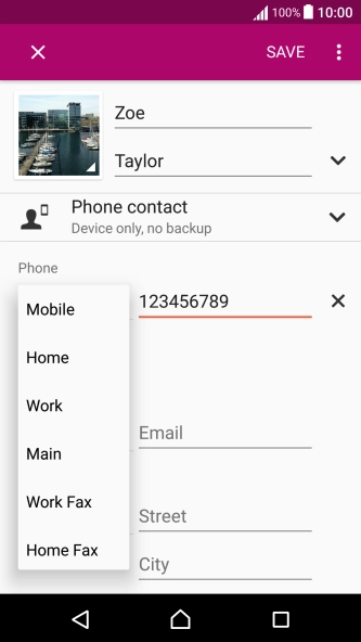 Press the required number type.