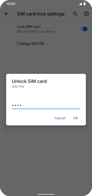 Key in your PIN and press OK.