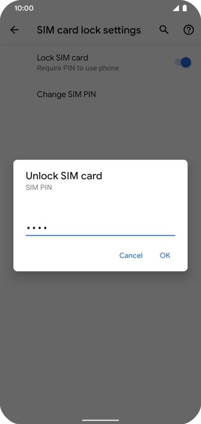 Key in your PIN and press OK.
