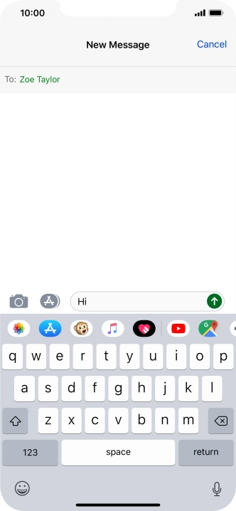 Press the picture icon.